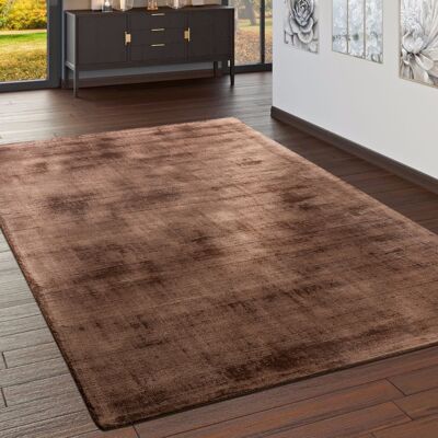 Paco Home Alfombra Tejida Alta Calidad Rayón Viscosa Diseño Vintage Jaspeada Marrón 240x340 Cm Paco Home Alfombra Tejida Alta Calidad Rayón Viscosa Diseño Vintage Jaspeada Marrón 240x340 Cm