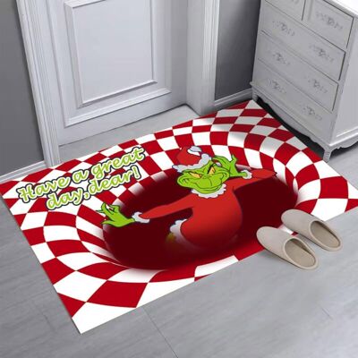 OEM Alfombra Navideña Con Efecto 3d, Antideslizante, Para Uso Interior Y Exterior, Con Un Monstruo Verde En 3d. Alfombra De Terciopelo Con Efecto 3d, 50 X 80 Cm -crezuo OEM Alfombra Navideña Con Efecto 3d, Antideslizante, Para Uso Interior Y Exterior, Con Un Monstruo Verde En 3d. Alfombra De Terciopelo Con Efecto 3d, 50 X 80 Cm -crezuo