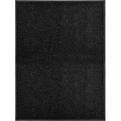 Décoshop26 - Felpudo Lavable Negro 90x120 Cm Dec023176 Décoshop26 - Felpudo Lavable Negro 90x120 Cm Dec023176
