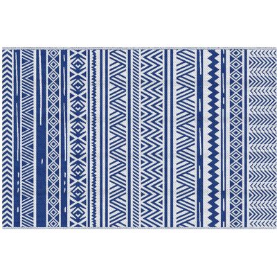 JHY DESIGN Alfombra Reversible De 182 X 274 Cm, Estilo Moderno, Para Terraza, Balcón, Patio, Camping, Playa, Azul Oscuro Y Blanco. JHY DESIGN Alfombra Reversible De 182 X 274 Cm, Estilo Moderno, Para Terraza, Balcón, Patio, Camping, Playa, Azul Oscuro Y Blanco.