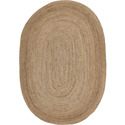 BELIANI Alfombra De Yute Beige 160 X 230 Cm Trenzada Suelo Radiante Sala De Estar Dormitorio Demirci BELIANI Alfombra De Yute Beige 160 X 230 Cm Trenzada Suelo Radiante Sala De Estar Dormitorio Demirci