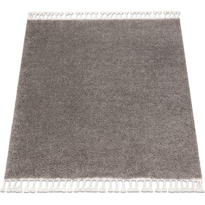 RugsX Alfombra Berber Cuadrada - 9000 - Marrón - Shaggy Marroquí - 160x160 cm RugsX Alfombra Berber Cuadrada - 9000 - Marrón - Shaggy Marroquí - 160x160 cm