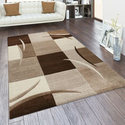 Paco Home - Alfombra Salón Varios Colores Y Tamaños Motivo Cuadros Rayas Diseño 3d Pelo Corto Marrón, 300x400 Cm Paco Home - Alfombra Salón Varios Colores Y Tamaños Motivo Cuadros Rayas Diseño 3d Pelo Corto Marrón, 300x400 Cm