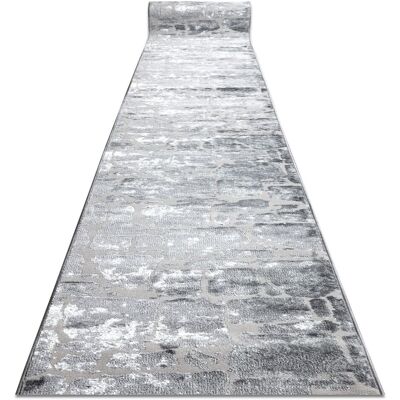 RugsX Alfombra de pasillo gris oscuro estructural - Alfombra para pasillos y cocinas RugsX Alfombra de pasillo gris oscuro estructural - Alfombra para pasillos y cocinas