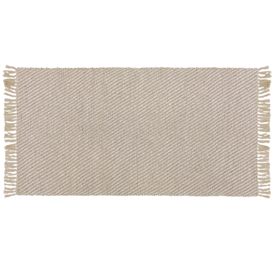 Alfombra de yute y algodón beige Beliani - Estilo boho 80x120cm Alfombra de yute y algodón beige Beliani - Estilo boho 80x120cm