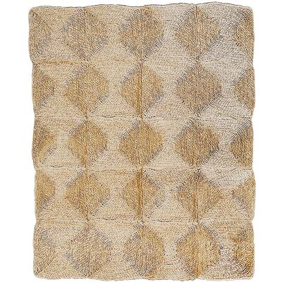 PRIVATEFLOOR Alfombra Rectángular De Yute - Boho Bali - 90x120 Cm - Lubya PRIVATEFLOOR Alfombra Rectángular De Yute - Boho Bali - 90x120 Cm - Lubya