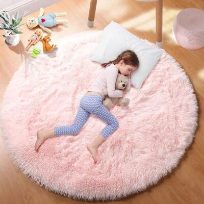 OEM Alfombra Redonda Para Dormitorio De 140 Cm - Suave, Mullida Y Antideslizante - Rosa OEM Alfombra Redonda Para Dormitorio De 140 Cm - Suave, Mullida Y Antideslizante - Rosa