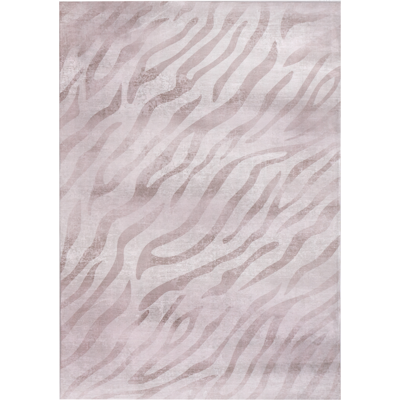 BELIANI Alfombra Moderna 140 X 200 Cm De Tela Motivo Cebra Sala De Estar Dormitorio Apto Para Calefacción Por Suelo Radiante Base Antideslizante Beige Egil BELIANI Alfombra Moderna 140 X 200 Cm De Tela Motivo Cebra Sala De Estar Dormitorio Apto Para Calefacción Por Suelo Radiante Base Antideslizante Beige Egil