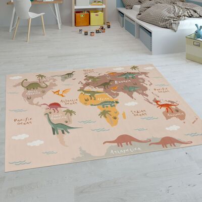Paco Home - Alfombras Infantiles Juego Pelo Corto Habitación Coloridas En Diferentes Diseños 240x340 Cm, Beige 2 Paco Home - Alfombras Infantiles Juego Pelo Corto Habitación Coloridas En Diferentes Diseños 240x340 Cm, Beige 2
