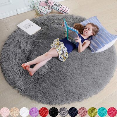 OEM Alfombra Redonda De 1,2 X 1,2 Metros, Ideal Para La Habitación De Una Niña Alfombra Redonda Suave, Ideal Para La Habitación De Un Niño (gris). OEM Alfombra Redonda De 1,2 X 1,2 Metros, Ideal Para La Habitación De Una Niña Alfombra Redonda Suave, Ideal Para La Habitación De Un Niño (gris).