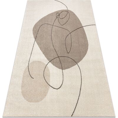 RugsX FUSION Alfombra Beige Moderna - Geométrica, Abstracta, 80x150cm RugsX FUSION Alfombra Beige Moderna - Geométrica, Abstracta, 80x150cm