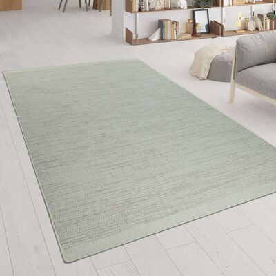 Paco Home - Alfombra Tejido Hecho A Mano Look Escandinavo Patrón Jaspeado En Blanco 140x200 Cm Paco Home - Alfombra Tejido Hecho A Mano Look Escandinavo Patrón Jaspeado En Blanco 140x200 Cm