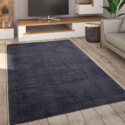 Paco Home Alfombra Salón Pelo Corto Hecha A Mano Motivo Moderno Monocolor Suave Antracita, 240x340 Cm Paco Home Alfombra Salón Pelo Corto Hecha A Mano Motivo Moderno Monocolor Suave Antracita, 240x340 Cm