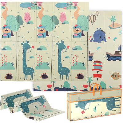 JHY DESIGN Alfombra Con Estampado De Animales Para Niños De 0 A 6 Años, Superficie Impermeable De Xpe Multicolor, 196 X 176 X 1,5 Cm. JHY DESIGN Alfombra Con Estampado De Animales Para Niños De 0 A 6 Años, Superficie Impermeable De Xpe Multicolor, 196 X 176 X 1,5 Cm.