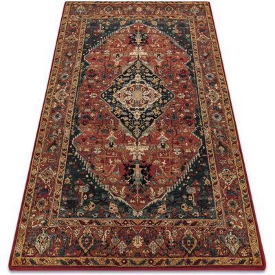 Rugsx - Alfombra De Lana Superior Kasim Marco Rubí Red 235x350 Cm Rugsx - Alfombra De Lana Superior Kasim Marco Rubí Red 235x350 Cm