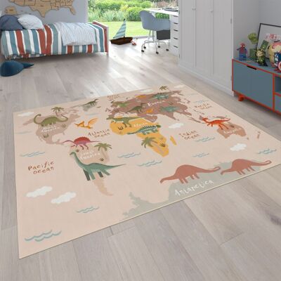 Paco Home Alfombra De Habitacion Niña Niño De Juego Motivo Animal Antideslizante Beige 200 Cm Cuadrado Paco Home Alfombra De Habitacion Niña Niño De Juego Motivo Animal Antideslizante Beige 200 Cm Cuadrado