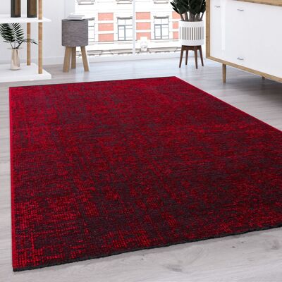 Paco Home Alfombra Tejido Plano Salon Moderna Lisa Color Pastel Con Flecos 80x150 Cm, Rojo Paco Home Alfombra Tejido Plano Salon Moderna Lisa Color Pastel Con Flecos 80x150 Cm, Rojo