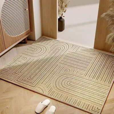 OEM Alfombra De Exterior Resistente A La Intemperie, Larga, Con Aspecto De Lino, Para Jardín, Patio O Balcón, Color Beige/natural, 40 X 60 Cm -crezuo OEM Alfombra De Exterior Resistente A La Intemperie, Larga, Con Aspecto De Lino, Para Jardín, Patio O Balcón, Color Beige/natural, 40 X 60 Cm -crezuo