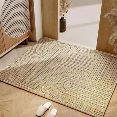 OEM Alfombra De Exterior Larga, Resistente A La Intemperie, Con Aspecto De Lino, Para Jardín, Patio O Balcón, Color Beige/natural, 40 X 60 Cm. OEM Alfombra De Exterior Larga, Resistente A La Intemperie, Con Aspecto De Lino, Para Jardín, Patio O Balcón, Color Beige/natural, 40 X 60 Cm.
