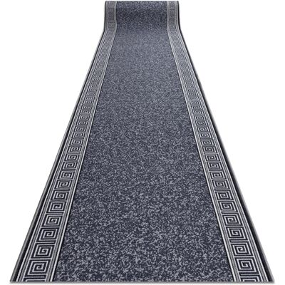 RugsX GREK Alfombra de pasillo gris - Antideslizante, 80x200 cm RugsX GREK Alfombra de pasillo gris - Antideslizante, 80x200 cm