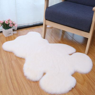 OEM Alfombra Con Diseño De Oso Adorable, Decoración De Peluche, Alfombra De Felpa Artificial Con Estampado De Dibujos Animados, Manta Para Mesita De Noche Para Dormitorio/guardería, 6090 Cm (blanca) OEM Alfombra Con Diseño De Oso Adorable, Decoración De Peluche, Alfombra De Felpa Artificial Con Estampado De Dibujos Animados, Manta Para Mesita De Noche Para Dormitorio/guardería, 6090 Cm (blanca)