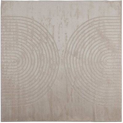 Alfombras De Área Cuadrado Galati Beige 240 X 240 Cm Poliéster Vidaxl Alfombras De Área Cuadrado Galati Beige 240 X 240 Cm Poliéster Vidaxl