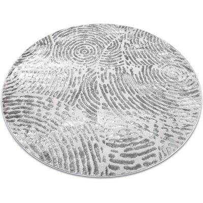 Rugsx - Alfombra Mefe Moderna Circulo 8725 Círculos Huella Dactilar - Structural Dos Niveles De Vellón Gris Grey Circulo 200 Cm Rugsx - Alfombra Mefe Moderna Circulo 8725 Círculos Huella Dactilar - Structural Dos Niveles De Vellón Gris Grey Circulo 200 Cm