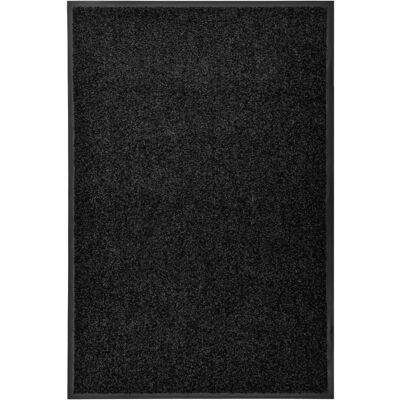 Décoshop26 - Felpudo Lavable Negro 60x90 Cm Dec023174 Décoshop26 - Felpudo Lavable Negro 60x90 Cm Dec023174