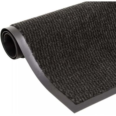 DÉCOSHOP26 Felpudo Rectangular 120 X 180 Cm Negro Dec023106 DÉCOSHOP26 Felpudo Rectangular 120 X 180 Cm Negro Dec023106