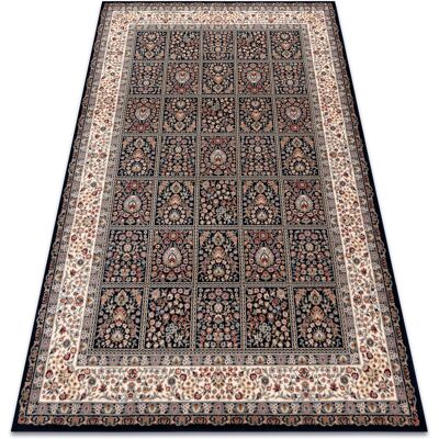 Rugsx - Alfombra de Lana Azul Oscuro / Beige 200x300 cm - Alfombra Rugsx - Alfombra de Lana Azul Oscuro / Beige 200x300 cm - Alfombra