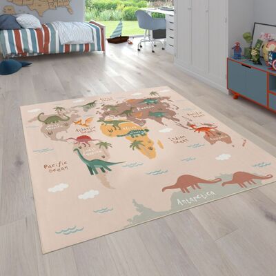 Paco Home - Alfombras Infantiles Juego Pelo Corto Habitación Coloridas En Diferentes Diseños 200 Cm Cuadrado, Beige 2 Paco Home - Alfombras Infantiles Juego Pelo Corto Habitación Coloridas En Diferentes Diseños 200 Cm Cuadrado, Beige 2