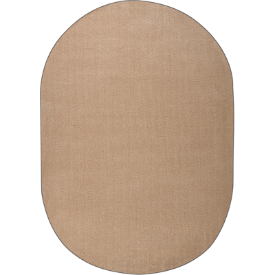 BELIANI Alfombra De Pelo Largo 160 X 230 Cm Ovalada Estilo Moderno Beige Arena Demre BELIANI Alfombra De Pelo Largo 160 X 230 Cm Ovalada Estilo Moderno Beige Arena Demre