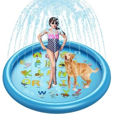 SANS MARQUE Alfombra De Chapoteo Y Juego Acuático (azul) – Chorro De Agua De Pvc De 170 Cm – Piscina Infantil – Azul SANS MARQUE Alfombra De Chapoteo Y Juego Acuático (azul) – Chorro De Agua De Pvc De 170 Cm – Piscina Infantil – Azul
