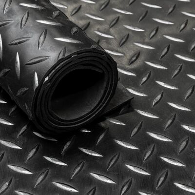 VIVOL Alfombra De Goma En Rollo – Negro Diamante – 3 Mm – Ancho 220 Cm VIVOL Alfombra De Goma En Rollo – Negro Diamante – 3 Mm – Ancho 220 Cm