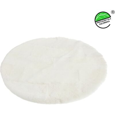 OEM Alfombra Redonda De Piel De Oveja Natural De Ø100 Cm, Color Blanco, Ø100 Cm. OEM Alfombra Redonda De Piel De Oveja Natural De Ø100 Cm, Color Blanco, Ø100 Cm.