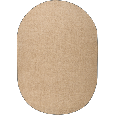 BELIANI Alfombra De Pelo Largo 160 X 230 Cm Ovalada Estilo Moderno Beige Demre BELIANI Alfombra De Pelo Largo 160 X 230 Cm Ovalada Estilo Moderno Beige Demre