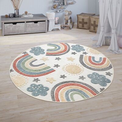 Paco Home Alfombra Infantil Juegos Cuarto Infantil Chicos Chicas 3d Arco Iris Motivo Beige Ø 200 Cm Redondo Paco Home Alfombra Infantil Juegos Cuarto Infantil Chicos Chicas 3d Arco Iris Motivo Beige Ø 200 Cm Redondo