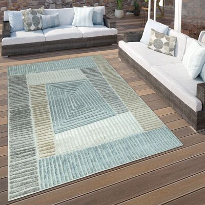 Alfombra Geométrica 120cm - Interior/Exterior - Paco Home Alfombra Geométrica 120cm - Interior/Exterior - Paco Home