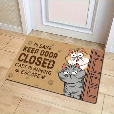 OEM Alfombra De Entrada Para Interiores Con Estampado De Gatos, Alfombra Decorativa Tejida A Máquina, Alfombra De Fibra De Poliéster, 1 Cm De Grosor, 6090 Cm. OEM Alfombra De Entrada Para Interiores Con Estampado De Gatos, Alfombra Decorativa Tejida A Máquina, Alfombra De Fibra De Poliéster, 1 Cm De Grosor, 6090 Cm.