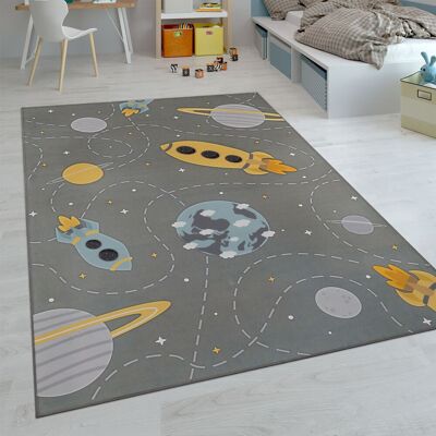 Paco Home Alfombras Infantiles Juego Pelo Corto Habitación Coloridas En Diferentes Diseños 200 Cm Cuadrado, Gris 5 Paco Home Alfombras Infantiles Juego Pelo Corto Habitación Coloridas En Diferentes Diseños 200 Cm Cuadrado, Gris 5