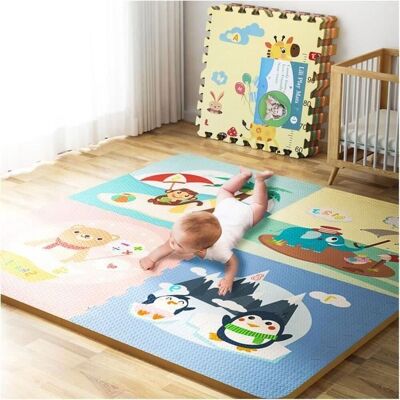 OEM Alfombra De Espuma Eva Con Diseño De Mosaico Para Bebés, Alfombra De Juego Tipo Puzle Para Gatear En La Habitación, Estampado De Animales, 60 60 1,0 Cm OEM Alfombra De Espuma Eva Con Diseño De Mosaico Para Bebés, Alfombra De Juego Tipo Puzle Para Gatear En La Habitación, Estampado De Animales, 60 60 1,0 Cm