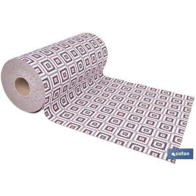COFAN Rollo De Alfombra En Cuadros Crochet 50% Algodón 50% Poliéster 50 Cm X 15 M COFAN Rollo De Alfombra En Cuadros Crochet 50% Algodón 50% Poliéster 50 Cm X 15 M