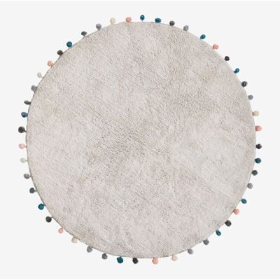 Sklum - Alfombra Redonda En Algodón (ø126 Cm) Cinder Kids Sklum - Alfombra Redonda En Algodón (ø126 Cm) Cinder Kids
