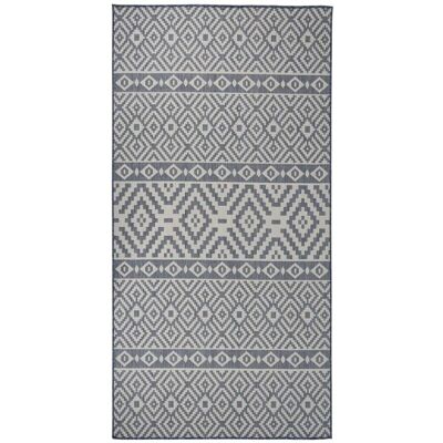Alfombra De Exterior De Tejido Plano Rayas Azules 100x200 Cm Vidaxl Alfombra De Exterior De Tejido Plano Rayas Azules 100x200 Cm Vidaxl