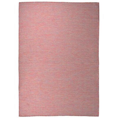 Alfombra De Exterior De Tejido Plano Rojo 160x230 Cm Vidaxl Alfombra De Exterior De Tejido Plano Rojo 160x230 Cm Vidaxl