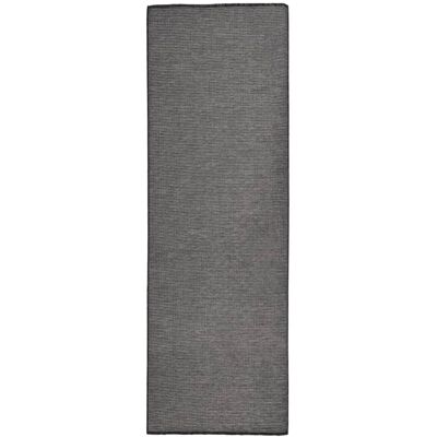 Alfombra De Exterior De Tejido Plano Gris 80x250 Cm Vidaxl Alfombra De Exterior De Tejido Plano Gris 80x250 Cm Vidaxl