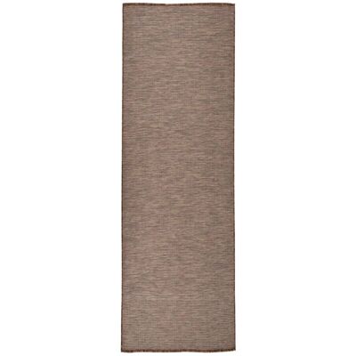 VIDAXL Alfombra De Tela De Película 80x250 Cm Brown - 315344 VIDAXL Alfombra De Tela De Película 80x250 Cm Brown - 315344