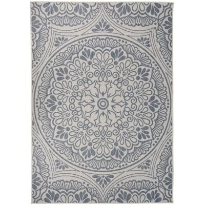 Alfombra De Exterior De Tejido Plano Rayas Azules 140x200 Cm Vidaxl Alfombra De Exterior De Tejido Plano Rayas Azules 140x200 Cm Vidaxl