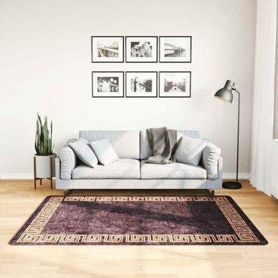 Alfombra Lavable Antideslizante Negro Y Dorado 120x180 Cm Vidaxl Alfombra Lavable Antideslizante Negro Y Dorado 120x180 Cm Vidaxl