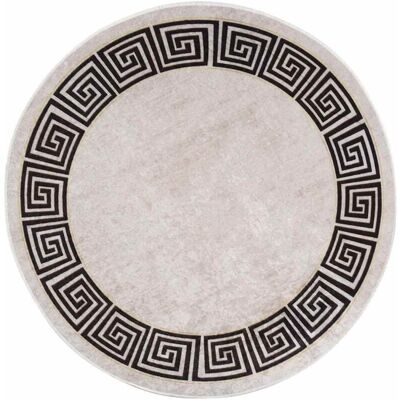 Alfombra Lavable Antideslizante Beige Claro Φ120 Cm Vidaxl Alfombra Lavable Antideslizante Beige Claro Φ120 Cm Vidaxl